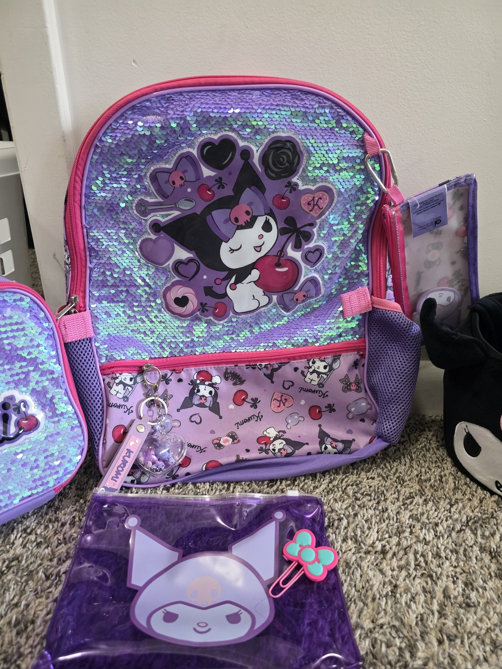Kids Sequin Backpack - Purple & Pink